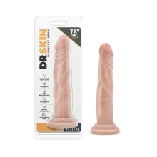 7.5 inch Dildo by Blush in Vanilla Ivory Beige shown for use by Her or Him