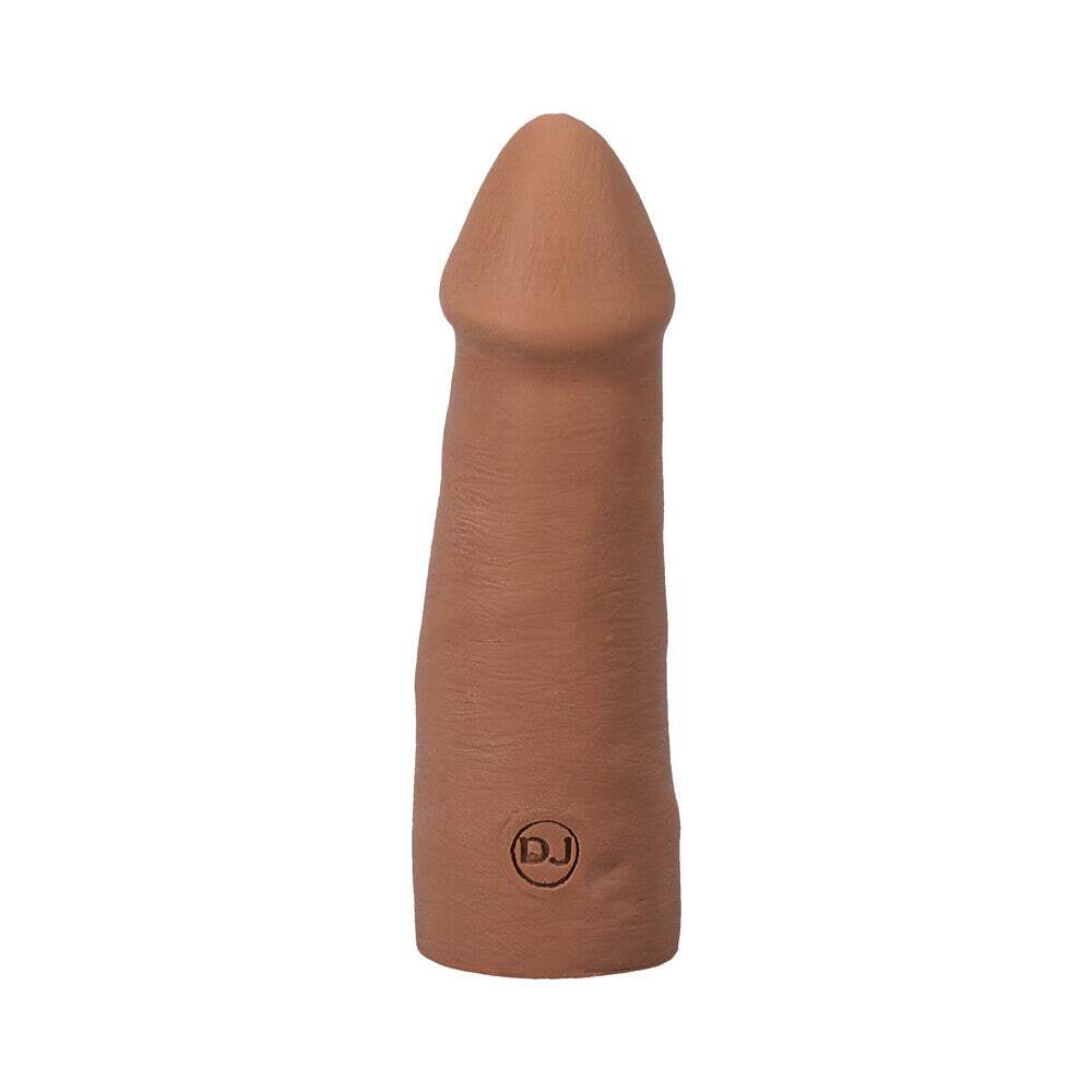 5 inch Dildo by Doc Johnson in Tan Light Brown Mocha shown for pegging Her or Him