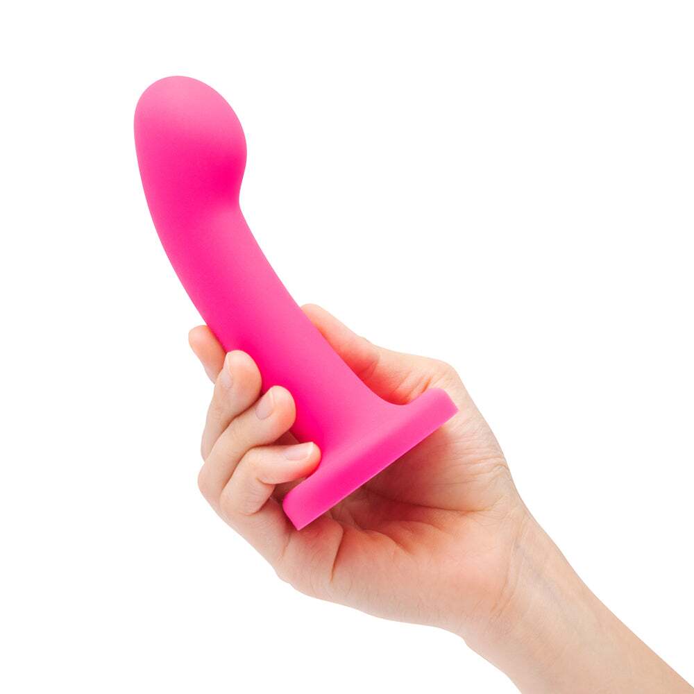 5 inch Dildo from Together Toy in Hot Pink Magenta Fuchsia pictured for anal pleasure for Her or Him