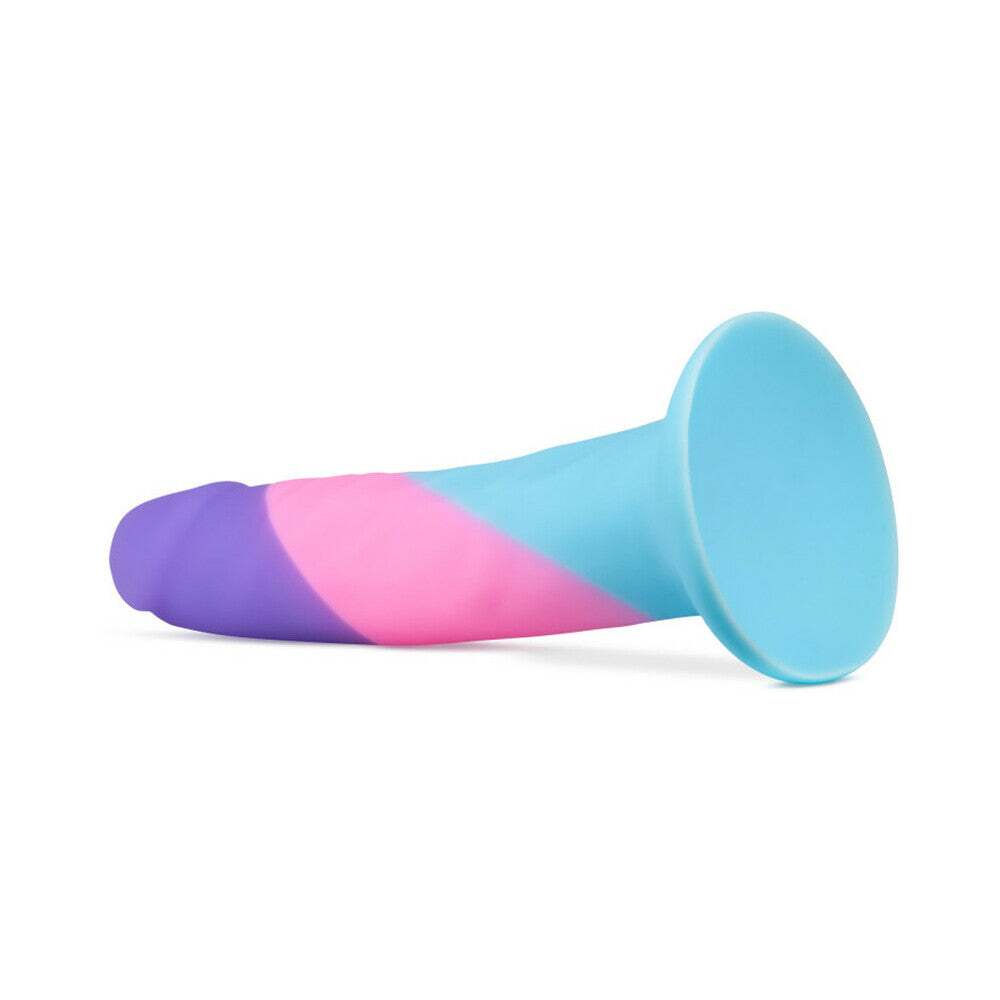 5.5 inch Dildo by Blush in Multi-Color shown for pegging Her or Him
