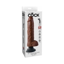 10 inch Dildo by Pipedream in Brown Chocolate Cocoa shown for use by Her or Him