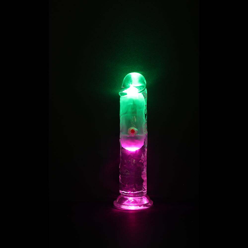 6 inch Dildo by Shots in Clear displayed for pegging Him or Her