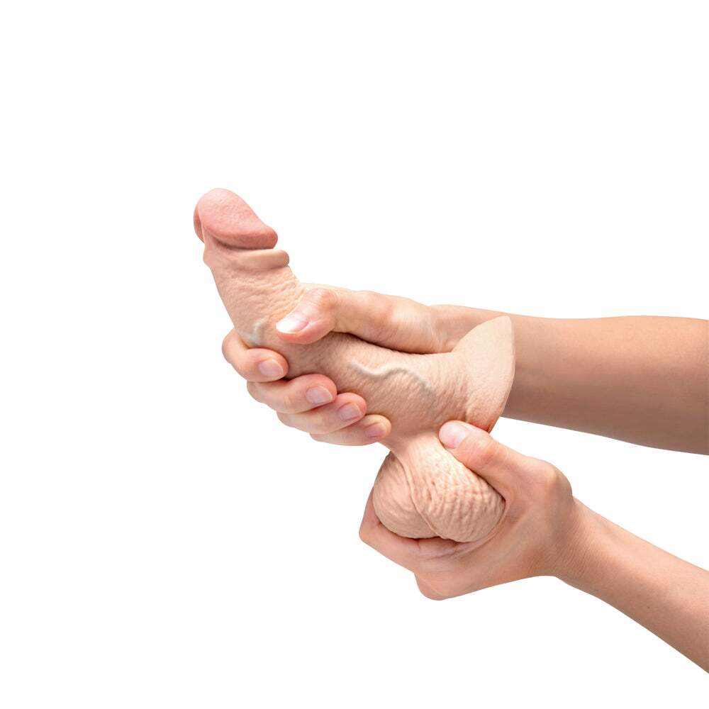 6.5 inch Dildo by b-Vibe in  displayed for pegging Him or Her