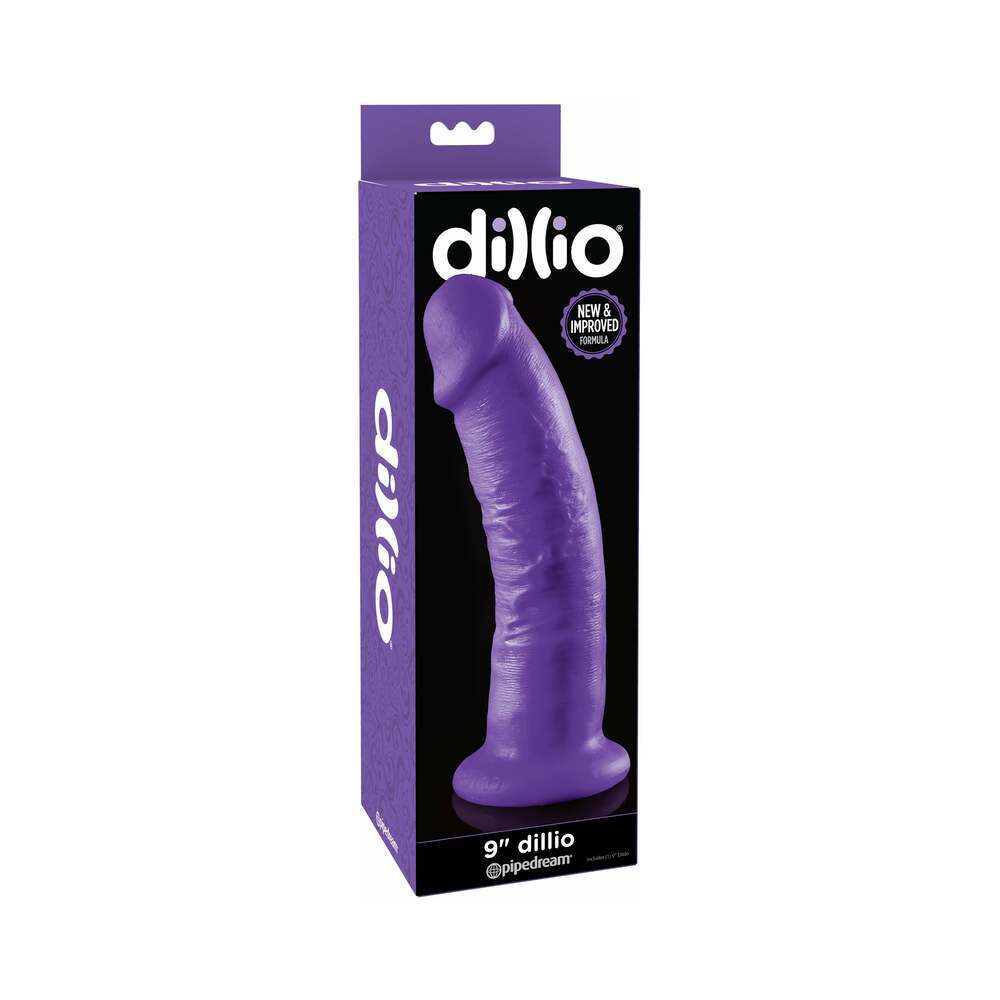 9 inch Dildo by Pipedream in Purple shown for use by Her or Him