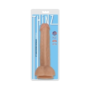 8 inch Dildo by Curve Novelties in Vanilla Ivory Beige shown for use by Her or Him