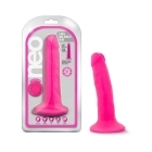 6 inch Dildo by Blush in Hot Pink Magenta Fuchsia shown for use by Her or Him