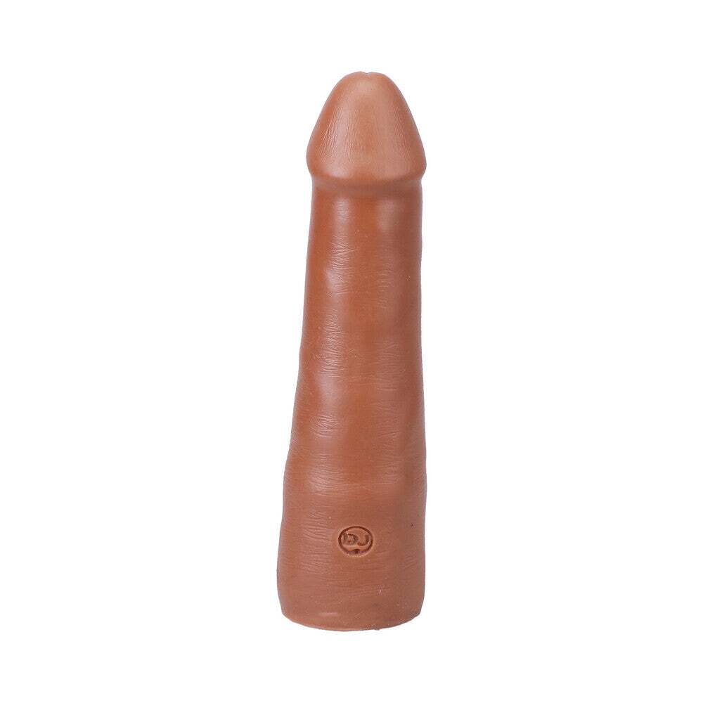7 inch Dildo by Doc Johnson in Tan Light Brown Mocha shown for pegging Her or Him