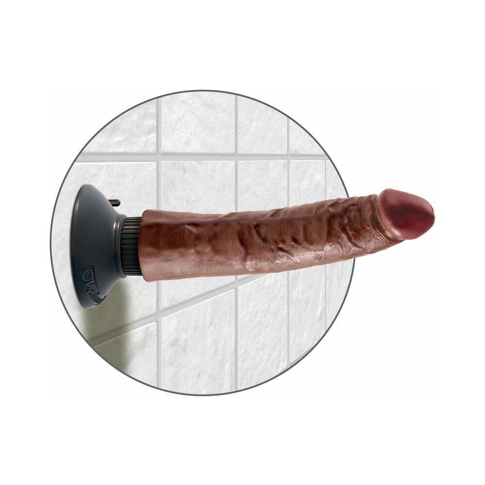 7 inch Dildo by Pipedream in Brown Chocolate Cocoa shown for pegging Her or Him