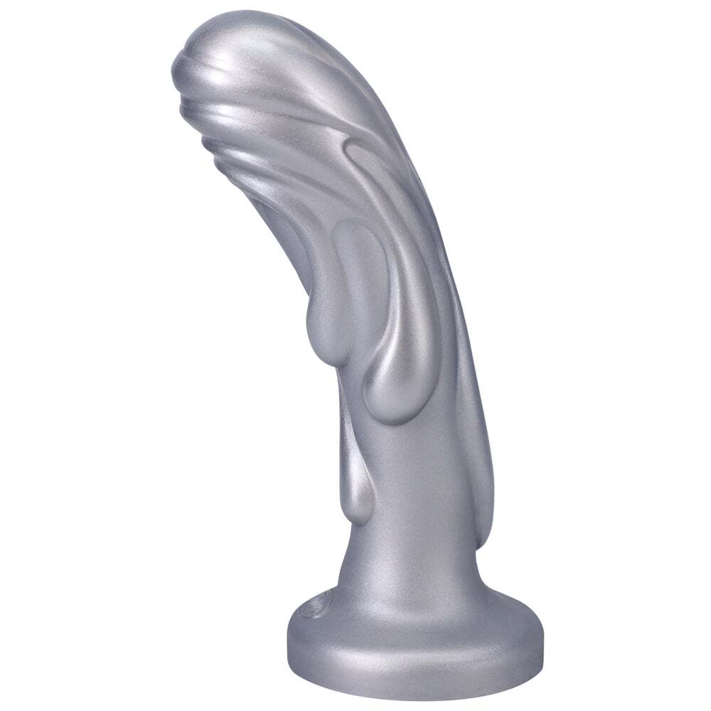 7 inch Dildo from Tantus in Silver Steel Chrome designed for anal sex with Her or Him
