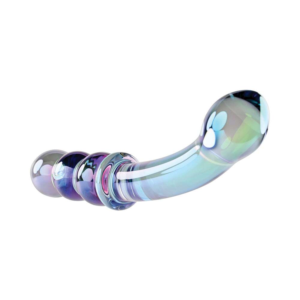 7.3 inch Dildo by Gender X in Multi-Color shown for pegging Her or Him
