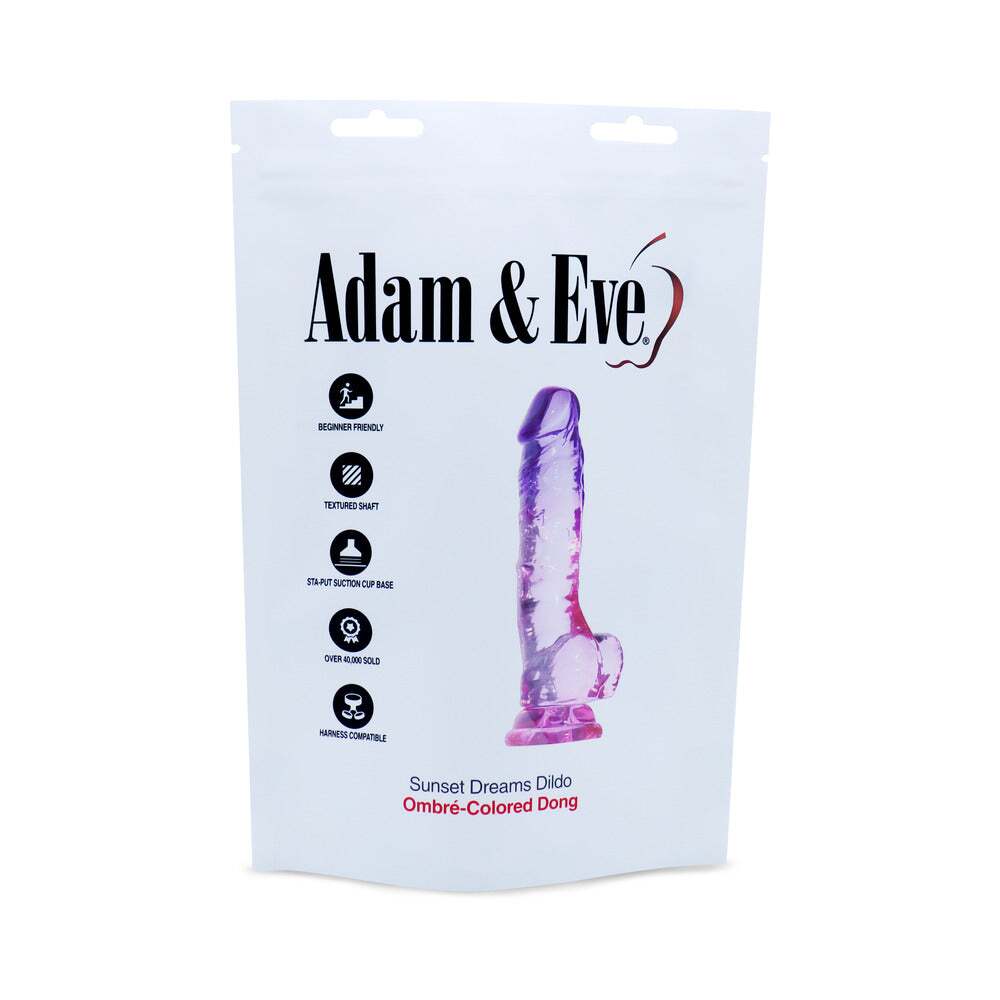 7.5 inch Dildo from Adam & Eve in Multi-Color designed for anal sex with Her or Him