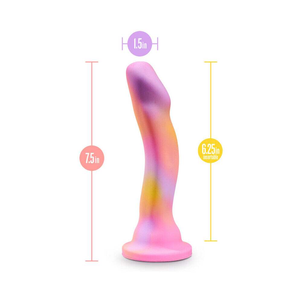 7.5 inch Dildo from Blush in Multi-Color designed for anal sex with Her or Him