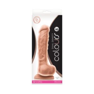 8 inch Dildo NS Novelties Vanilla Ivory Beige Colours Dual Density Beige