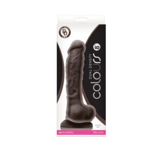 8 inch Dildo NS Novelties Dark Brown Colours Dual Density Dark