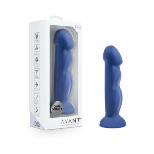 8 inch Dildo Blush Blue Avant D12 Suko Dual Density Silicone Indigo