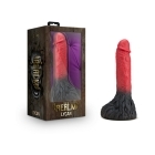10.5 inch Dildo by Blush in Red shown for use by Her or Him