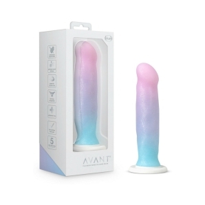 8 inch Dildo by Blush in Multi-Color shown for use by Her or Him