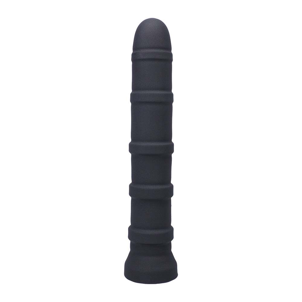 Dildo by Tantus in Black shown for use by Her or Him