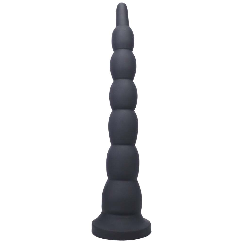 Dildo by Tantus in Black shown for use by Her or Him