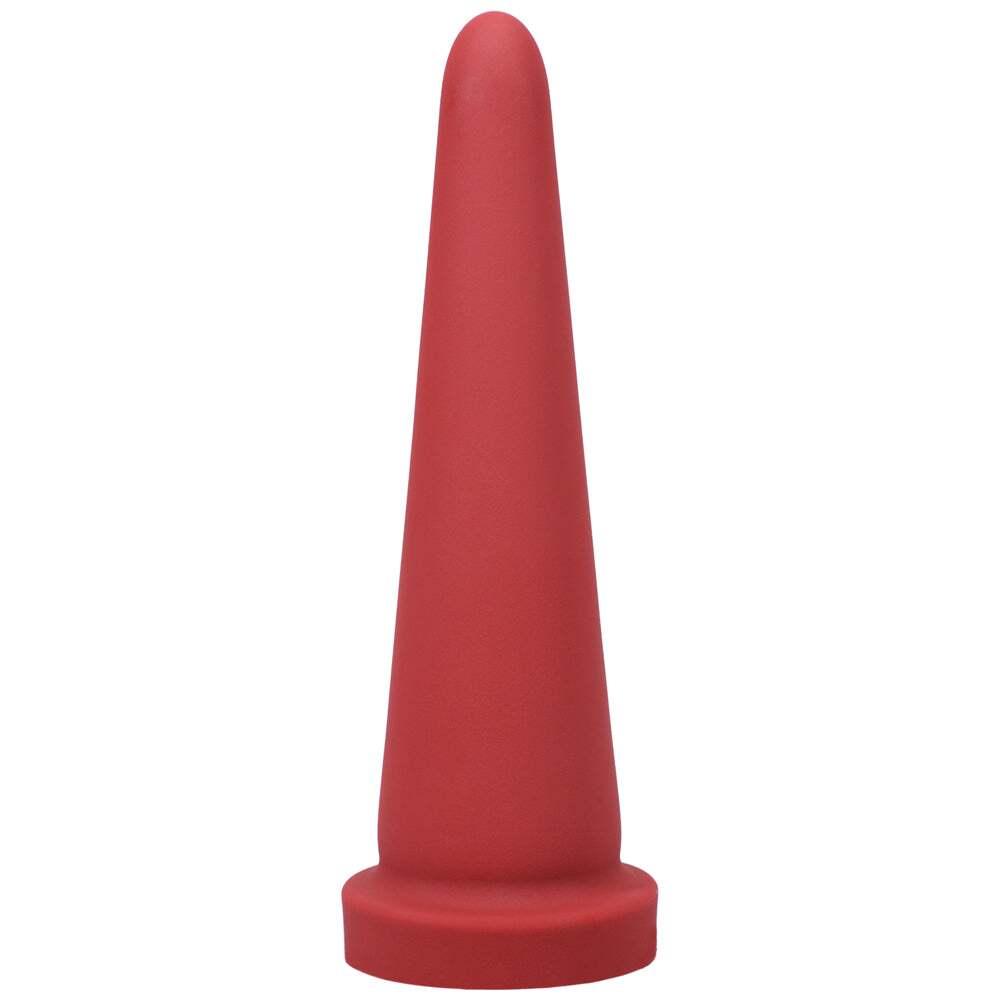 Dildo by Tantus in Red shown for use by Her or Him