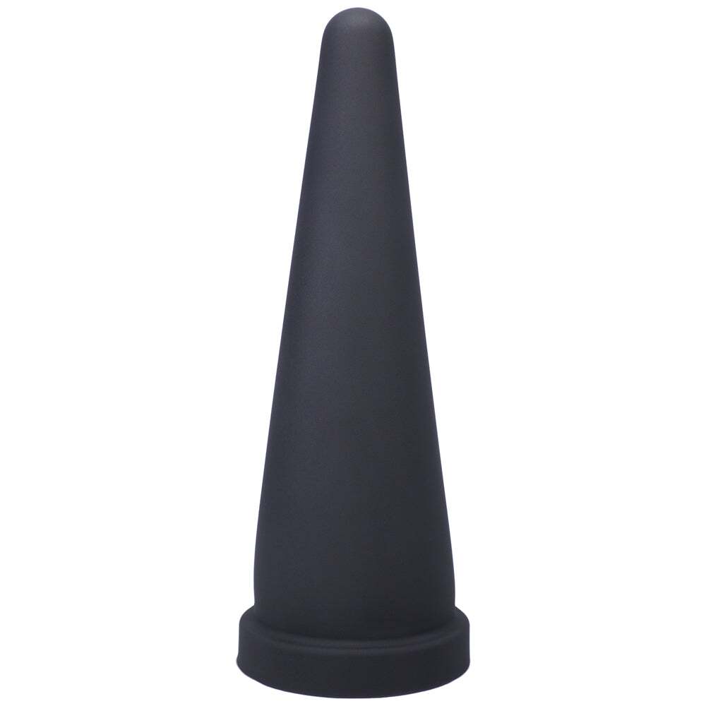 Dildo by Tantus in Black shown for use by Her or Him