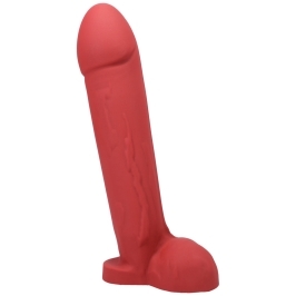 Dildo by Tantus in Red shown for use by Her or Him