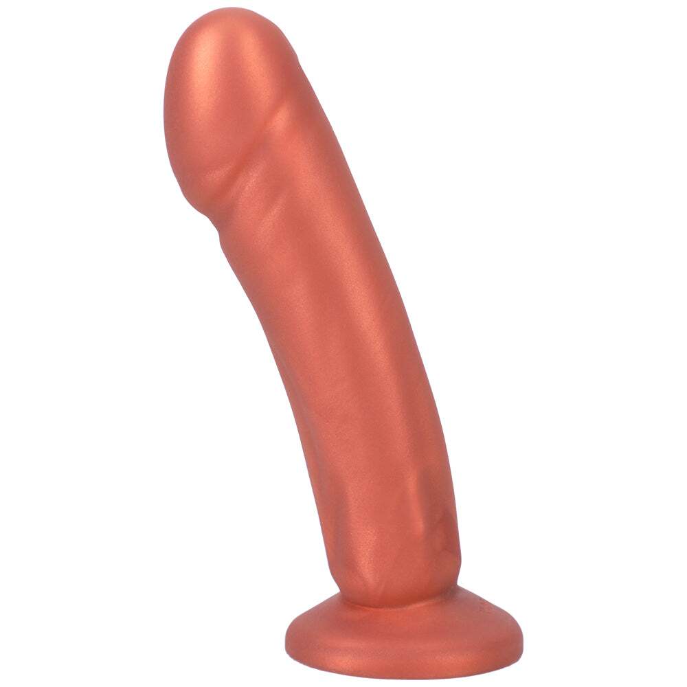 Dildo by Tantus in Copper shown for use by Her or Him