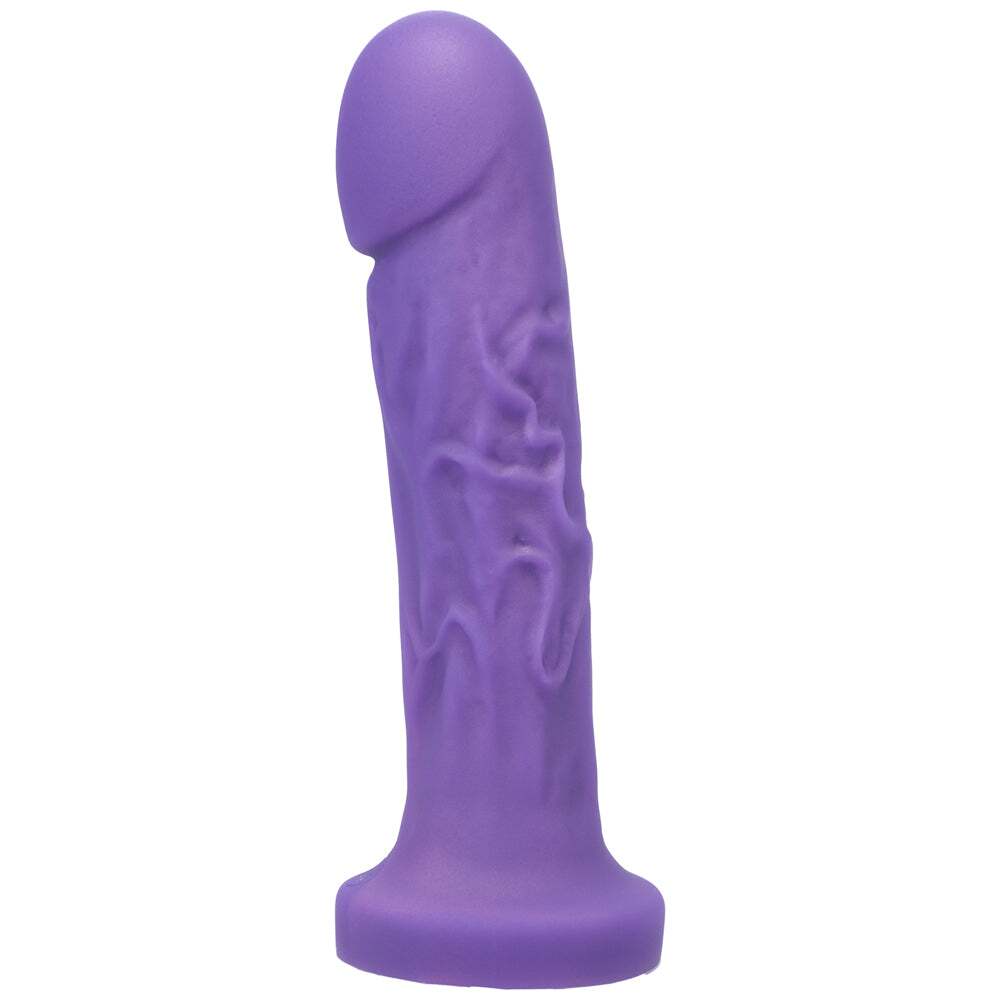 Dildo by Tantus in Purple shown for use by Her or Him