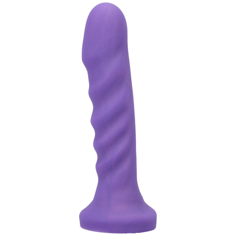 Dildo by Tantus in Purple shown for use by Her or Him