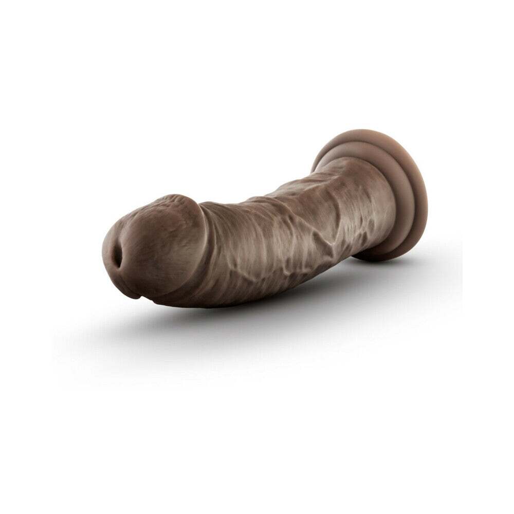 8 inch Dildo from Blush in Dark Brown designed for anal sex with Her or Him