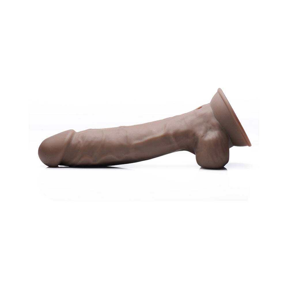 8 inch Dildo from Curve Novelties in Brown Chocolate Cocoa designed for anal sex with Her or Him