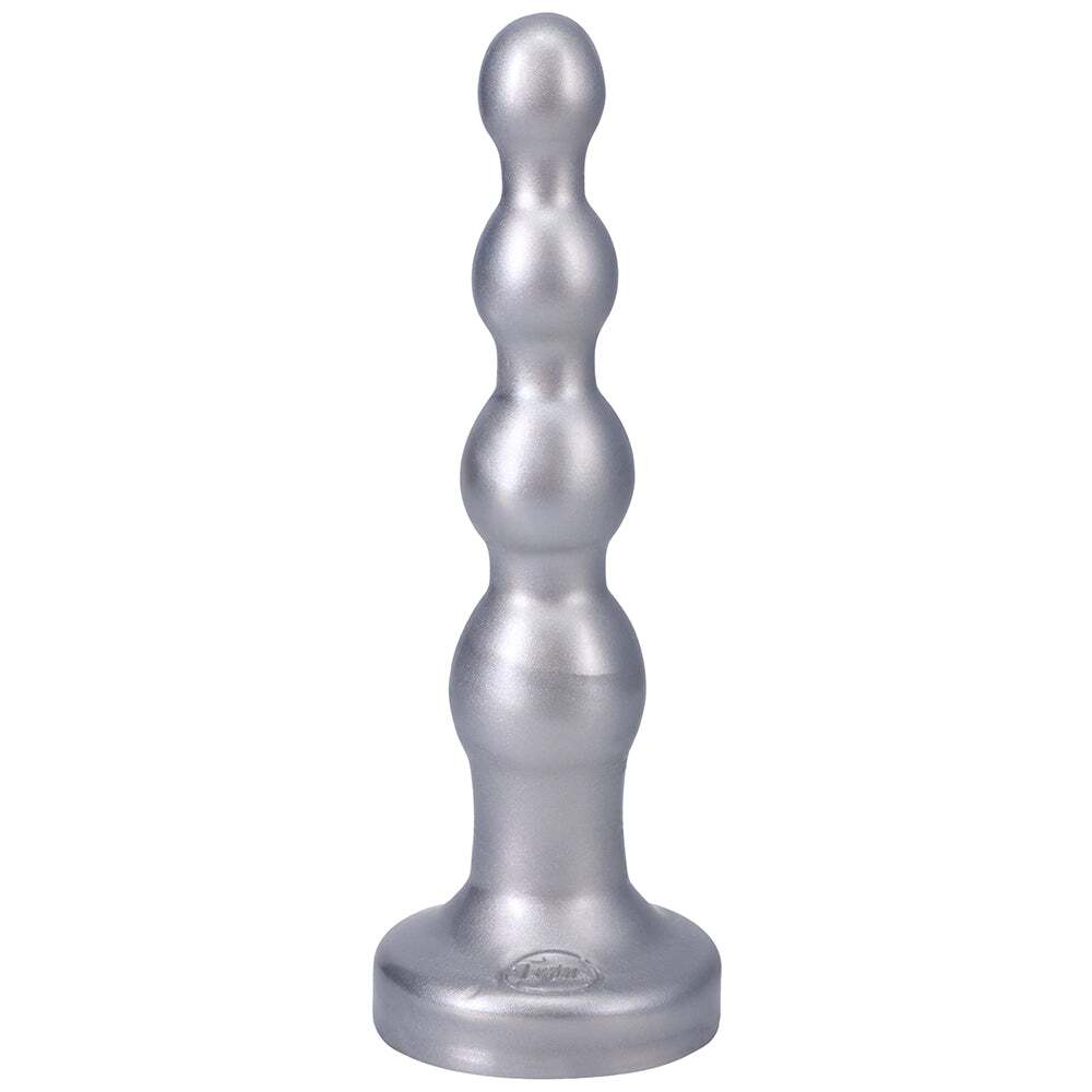 8 inch Dildo from Tantus in Silver Steel Chrome designed for anal sex with Her or Him