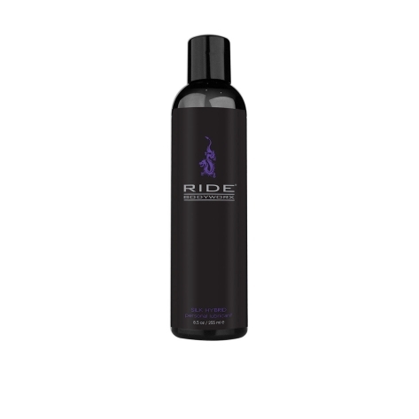 Bottle of 8.5 oz Vegan Lube Sliquid showing plant-powered formula