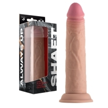 8.5 inch Dildo by Shaft in Vanilla Ivory Beige shown for use by Her or Him