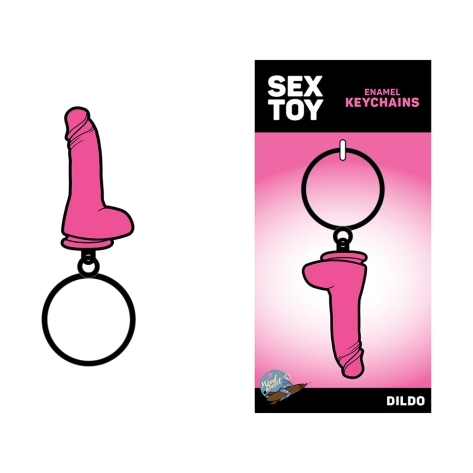 Dildo by Wood Rocket in Hot Pink Magenta Fuchsia shown for use by Her or Him