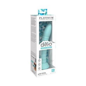 7 inch Dildo Pipedream Teal Turquoise Aqua Dillio Platinum Collection Wild Thing Silicone