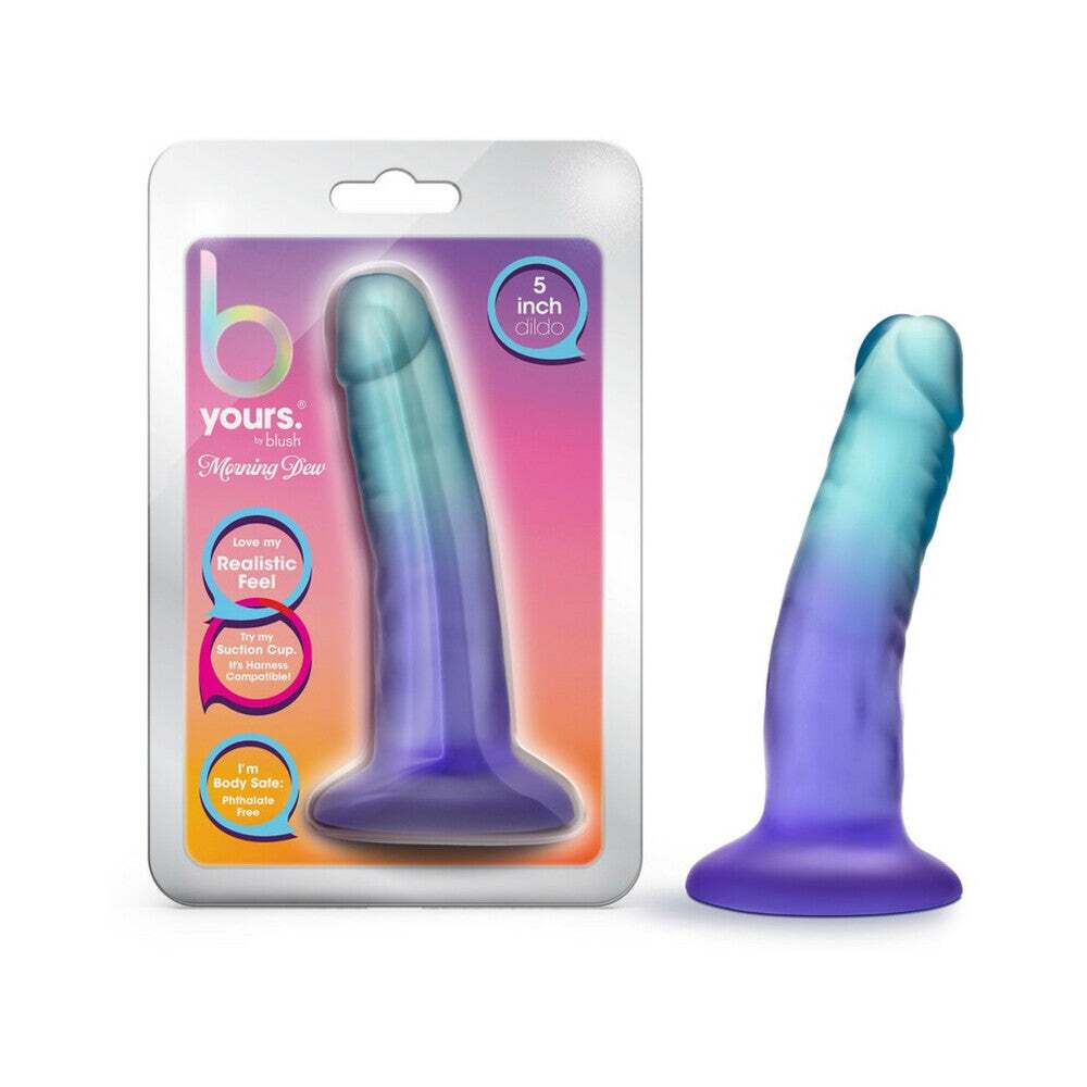 5 inch Dildo by Blush in Multi-Color shown for use by Her or Him