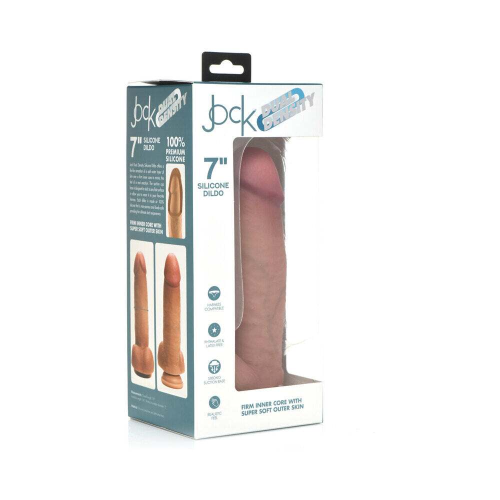 7 inch Dildo by Curve Novelties in Vanilla Ivory Beige shown for use by Her or Him