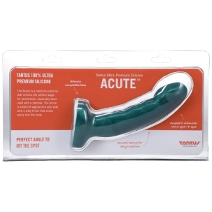 5.5 inch Dildo by Tantus in Green shown for use by Her or Him