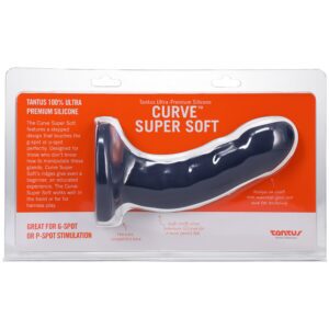 6.5 inch Dildo Tantus Blue Curve Medium Firm Sapphire