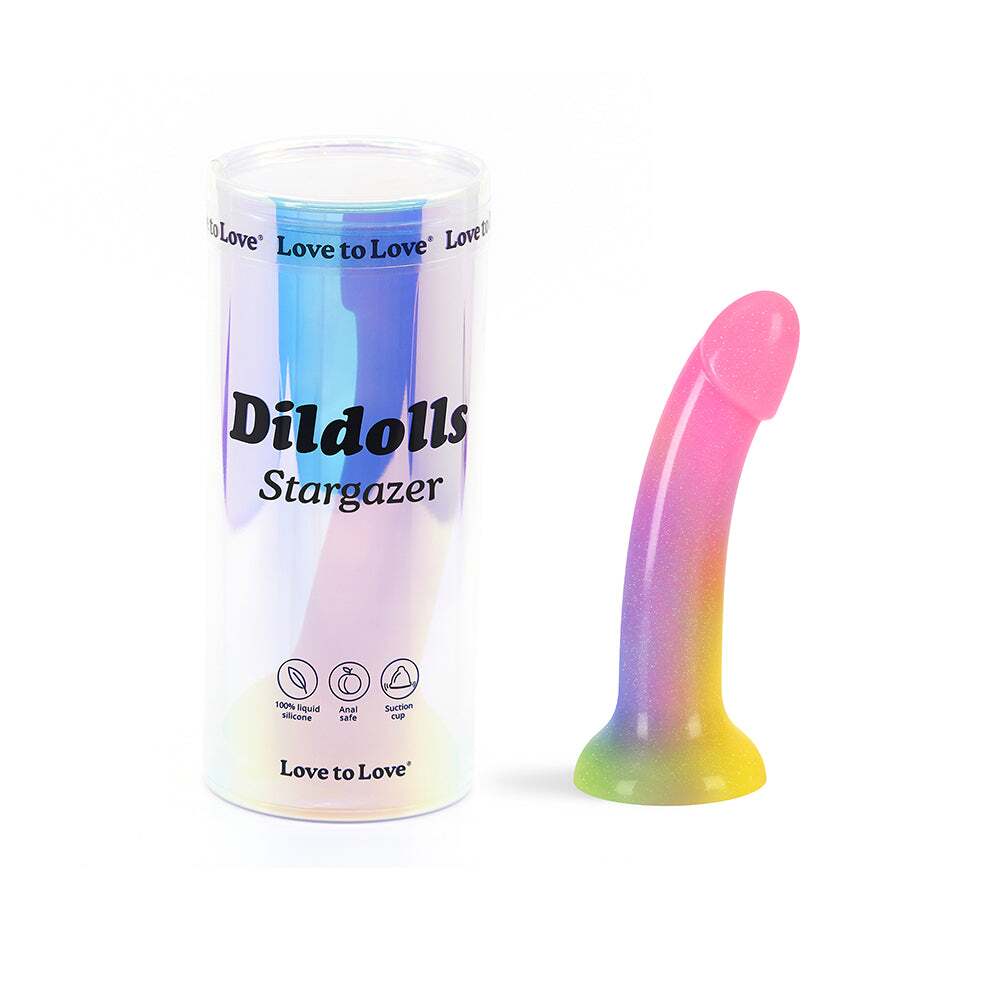 Dildo by Lovely Planet in Multi-Color shown for use by Her or Him