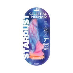 7 inch Dildo Hott Products Multi-Color Stardust Celestial Mermaid Silicone