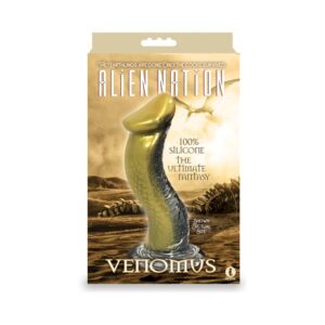 9 inch Dildo Icon Brands Gold AlienNation Venomus Silicone