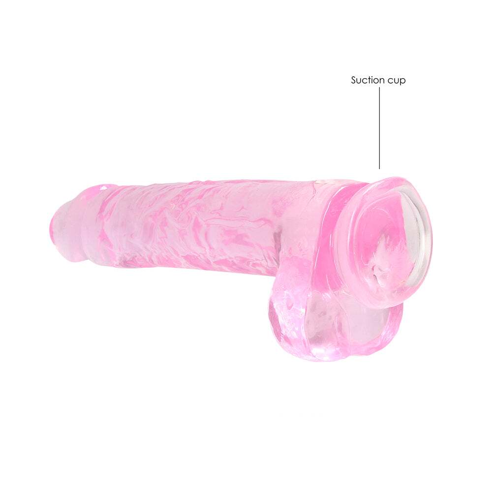 9 inch Dildo by Shots in Light Pink shown for pegging Her or Him