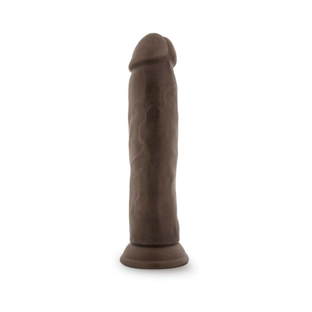 9 inch Dildo from Blush in Dark Brown designed for anal sex with Her or Him