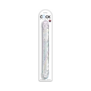 18 inch Dildo by Pipedream in Clear shown for use by Her or Him