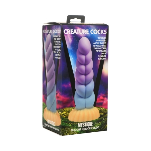 Dildo by XR Brands in Multi-Color shown for use by Her or Him