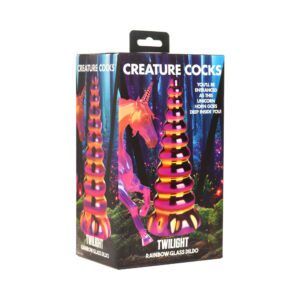 Dildo XR Brands Multi-Color Creature Cocks Twilight Glass