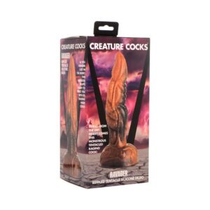 Dildo XR Brands Multi-Color Creature Cocks Ravager Rippled Tentacle Silicone