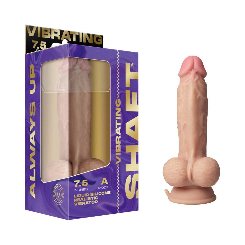 7.5 inch Dildo by Shaft in Vanilla Ivory Beige shown for use by Her or Him